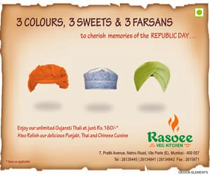 3 colours, 3 Sweets & 3 Farsan