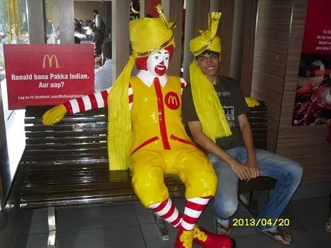 Customer and Mascot