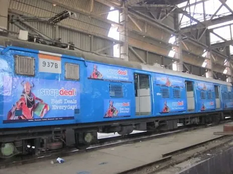 Train advertising