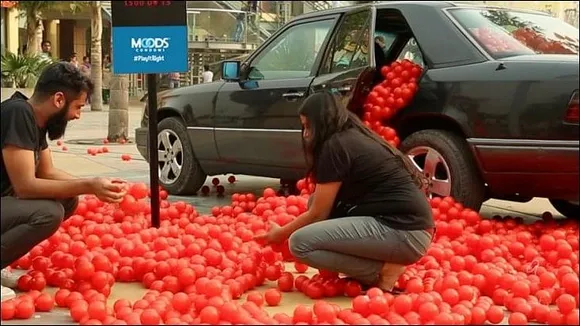 Moods goes on-ground with the dotted condom