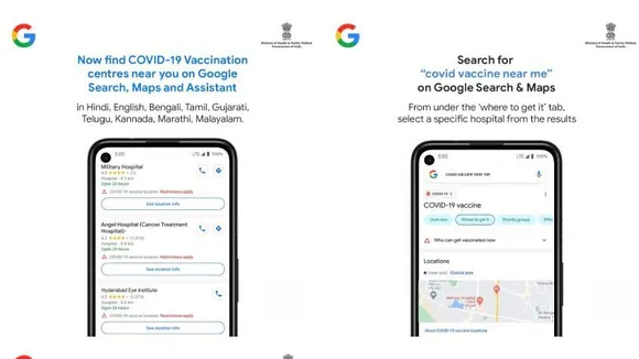 Local vaccination sites are now visible on Google Maps