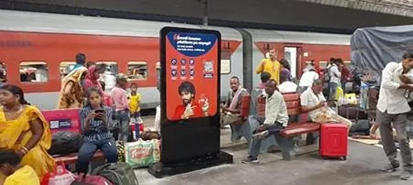 redRail from redBus got promotional rights in New Delhi railway station 
