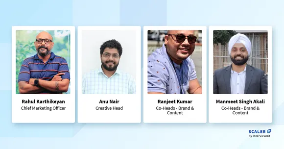 Scaler strengthens its Marketing and Creative team