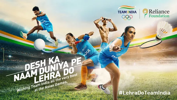 Reliance Foundation's #LehraDoTeamIndia campaign cheers on Indian athletes with PV Sindhu at Asian Games