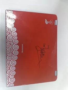 Saif Ali Khan signed Notebook PC or auction