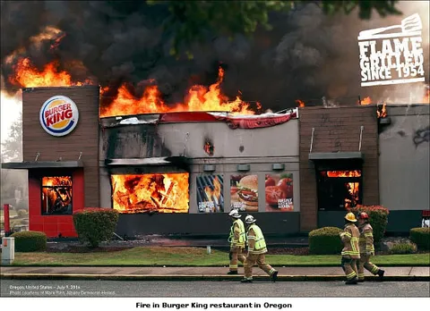 Burger King highlights its restaurant fires in new campaign 