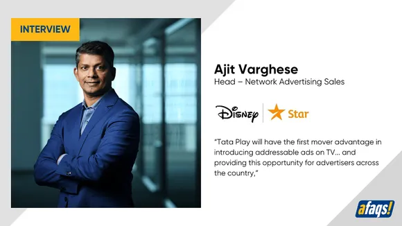 Addressable ads Disney Star’s counter to digital: Ajit Varghese