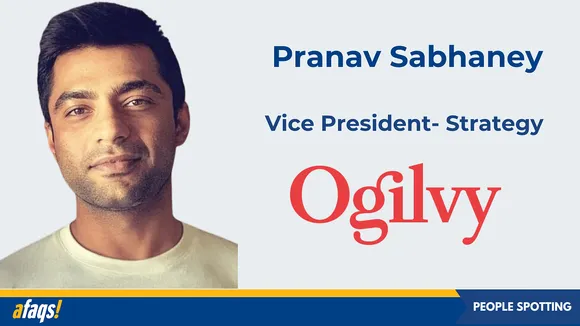 Pranav Sabhaney appointed as the vice president of strategy at Ogilvy