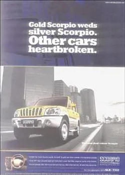 Gold Scorpio weds silver Scorpio.Other cars heartbroken.