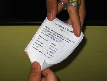 Certificate of death