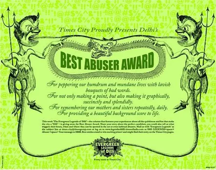 Best Abuser Award