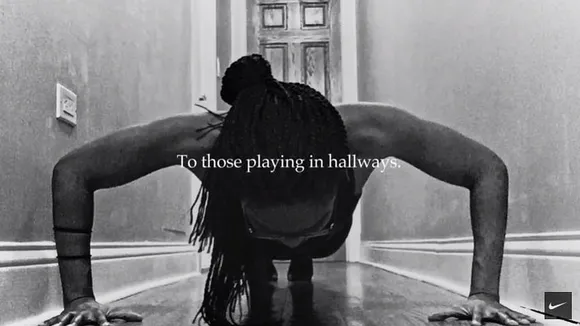 Nike's new ad lauds those who're staying active while staying inside their homes 