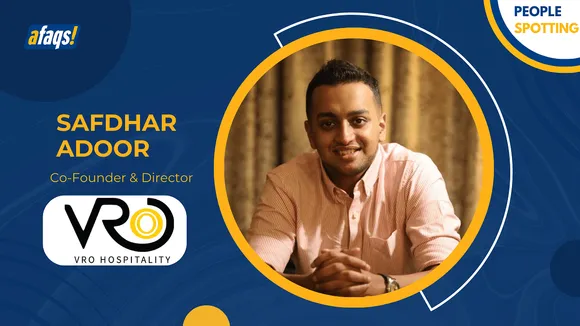 Swiggy SteppinOut's Founder Safdhar Adoor joins VRO Hospitality
