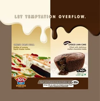 Cheese Burst Pizza & New Choco Lava Cake
