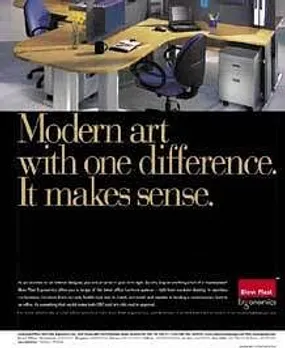 Modern art with one difference. It makes sense.