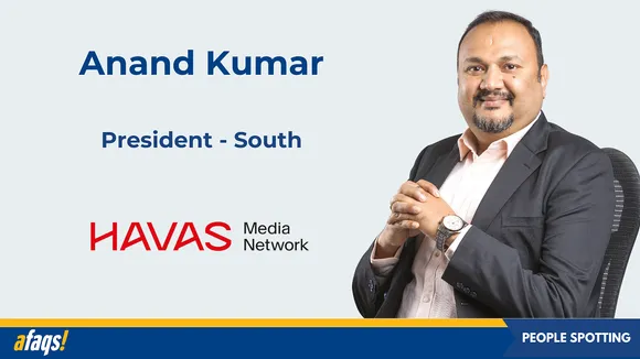 Havas Media Network India announces the appointment of Anand Kumar as president of south