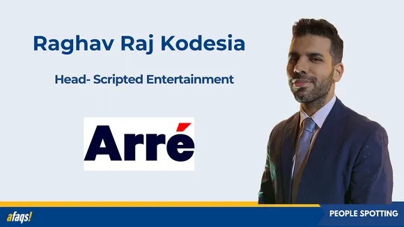 Arré Studio names Ex-Zee5 VP Raghav Raj Kodesia as head of scripted entertainment