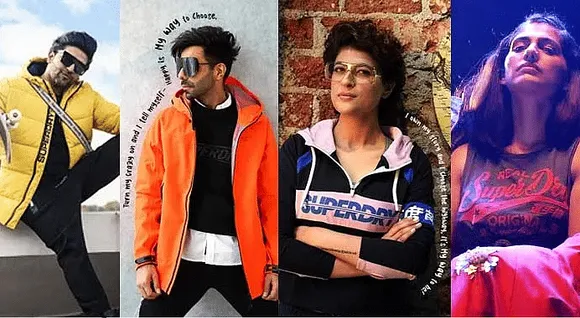 Superdry's Insta ad features a mix of influencers