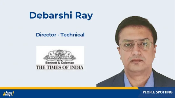 Debarshi Ray appointed Director - Technical at The Times of India