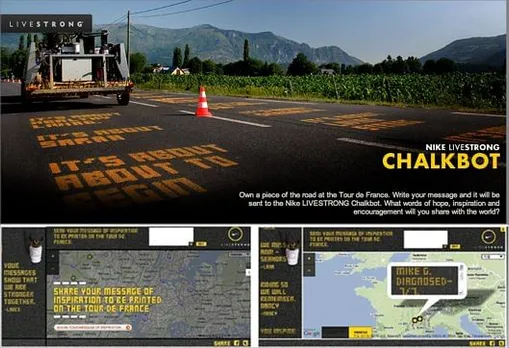Nike Livestrong Chalkbot