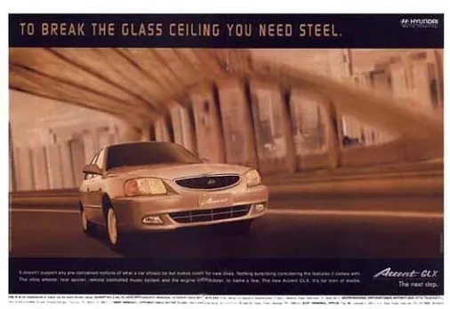 To break the glass ceiling you need steel.