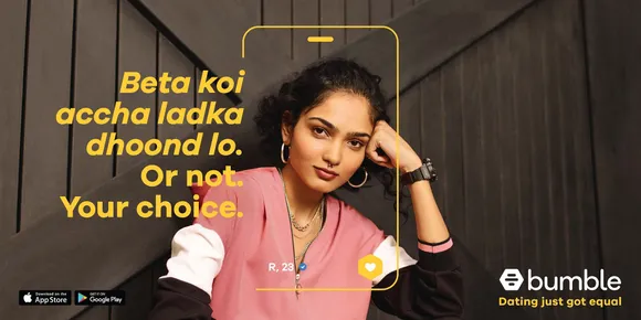 Bumble launches "Dating Just Got Equal" campaign
