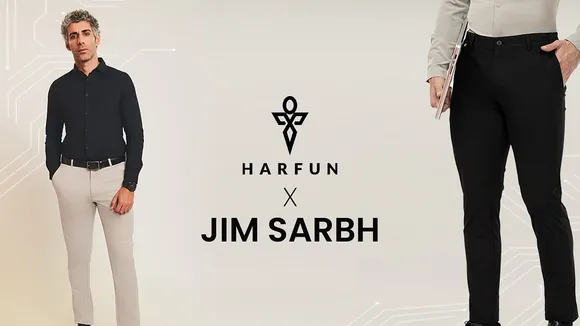 Jim Sarbh wears Harfun's 2035 futuristic pants in new spot 
