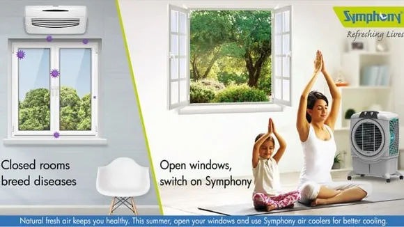 Symphony air cooler repositions AC segment in a well-timed ad