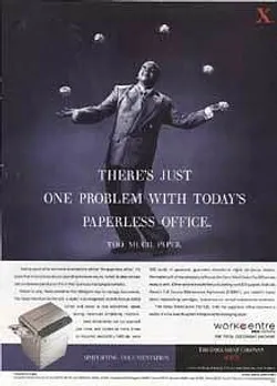 There's just one problem with today's paperless office.
