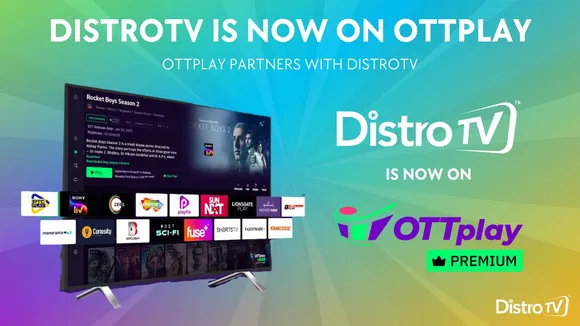 OTTplay Premium partners with DistroTV to stream 170+ free live channels in India