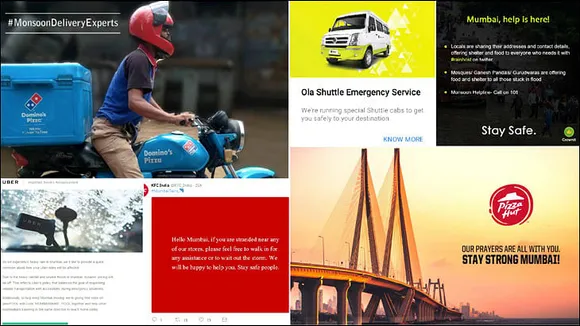 Brands that reached out to Mumbaikars while it rained: A Story in Screenshots