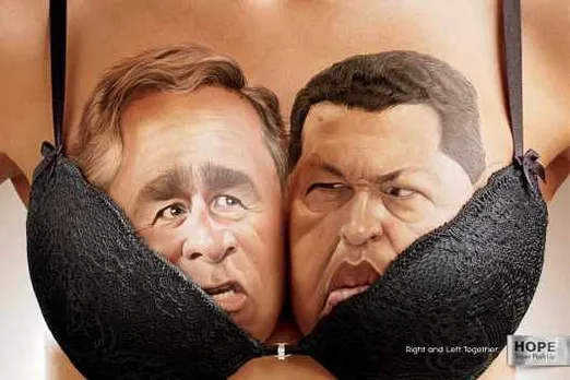 George Bush and Hugo Chavez - together