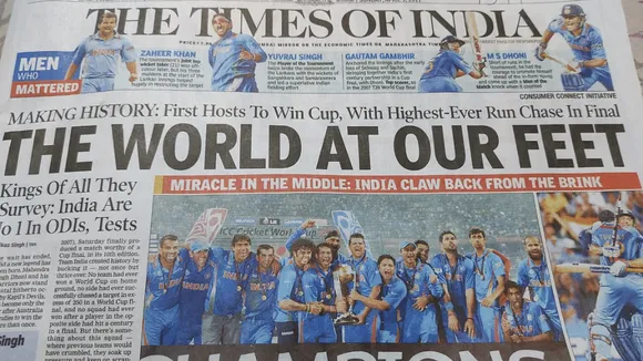 TOI’s Dussehra '22 front page first misleads, then reveals itself as an Oreo ad 