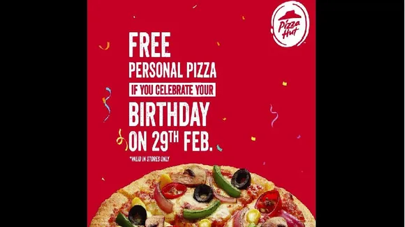 Pizza Hut India announces pizzas for everyone born on 29th february !