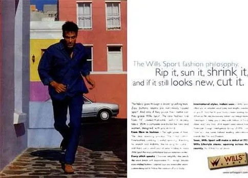 The Wills Sport fashion philosophy. Rip it, sun it, shrink it, and if it still looks new, cut it.