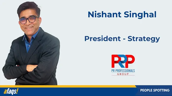 PR Professionals appoints Nishant Singhal as president of strategy