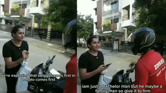 Zomato delivery partner's response to a girl's delivery experiment wins hearts