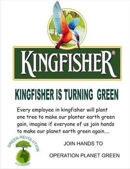 Kingfisher turns Green