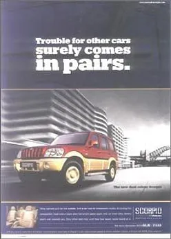 Trouble for other cars surely comes in pairs.