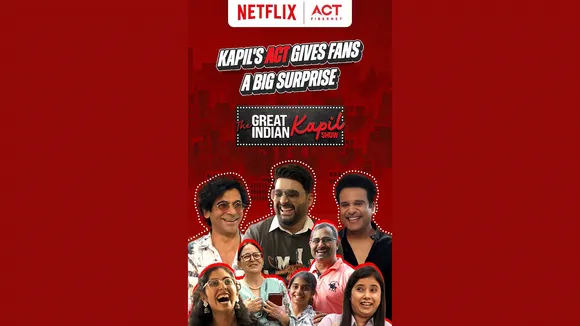 Netflix and ACT Fibernet partner to tour the cast of The Great Indian Kapil Show, causing fanfare