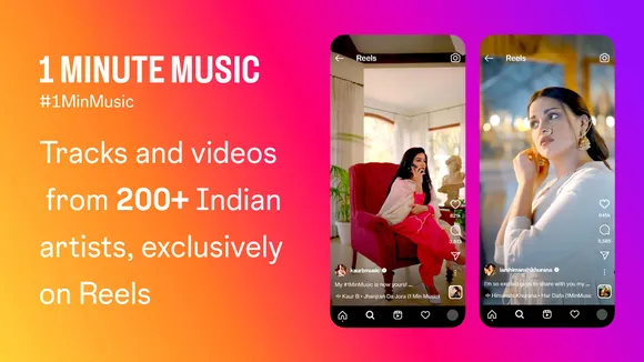 Instagram launches ‘One Minute Music’ tracks for Reels