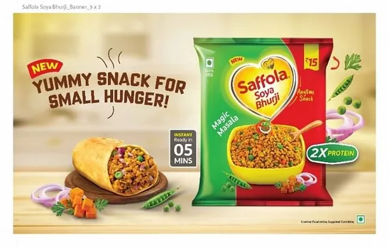 Marico launches first-of-its-kind yummy soya snack for small hunger - Saffola Soya Bhurji