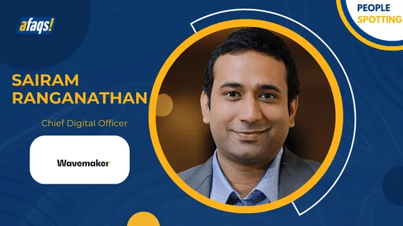 Wavemaker India elevates Sairam Ranganathan to Chief Digital Officer
