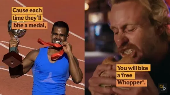 Burger King takes a shot at why athletes bite their Olympic medals 