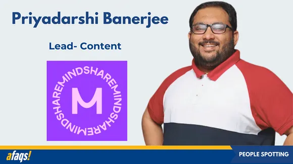 Priyadarshi Banerjee appointed as principal partner/lead for Unilever's content+ by GroupM's Mindshare