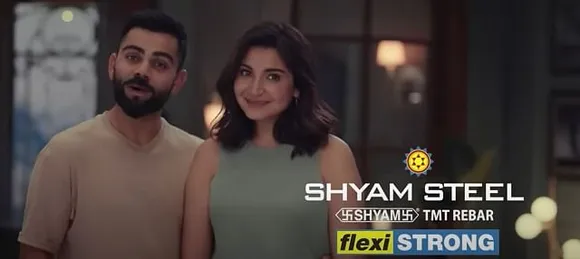 Virat Kohli & Anushka Sharma features in Shyam Steel’s new campaign 
