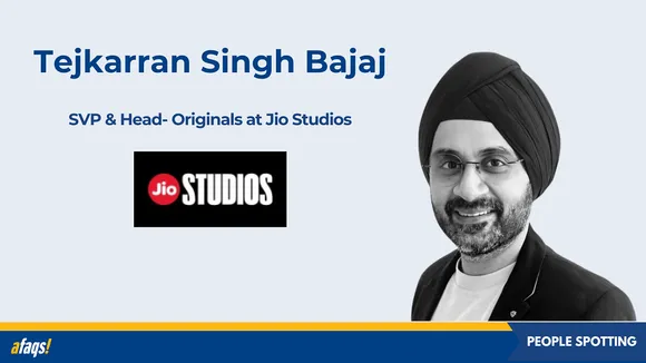 Jio Studios promotes Tejkarran Singh Bajaj to SVP and head of originals