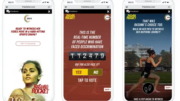 ZEE5 Global ropes in mCanvas for interactive ad for Rashmi Rocket
