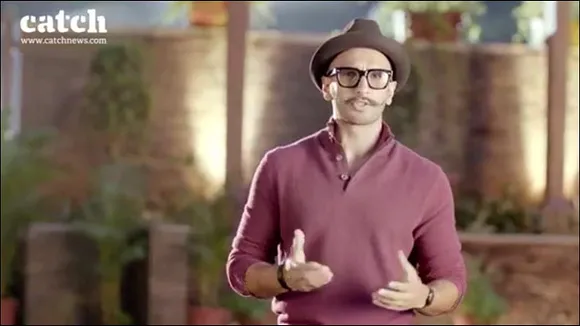 Ranveer Singh promotes Patrika Group's Catch News