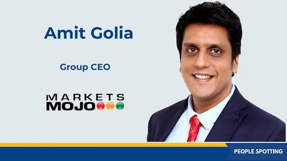 Amit Golia joins data-driven fintech platform MarketsMojo as its group CEO